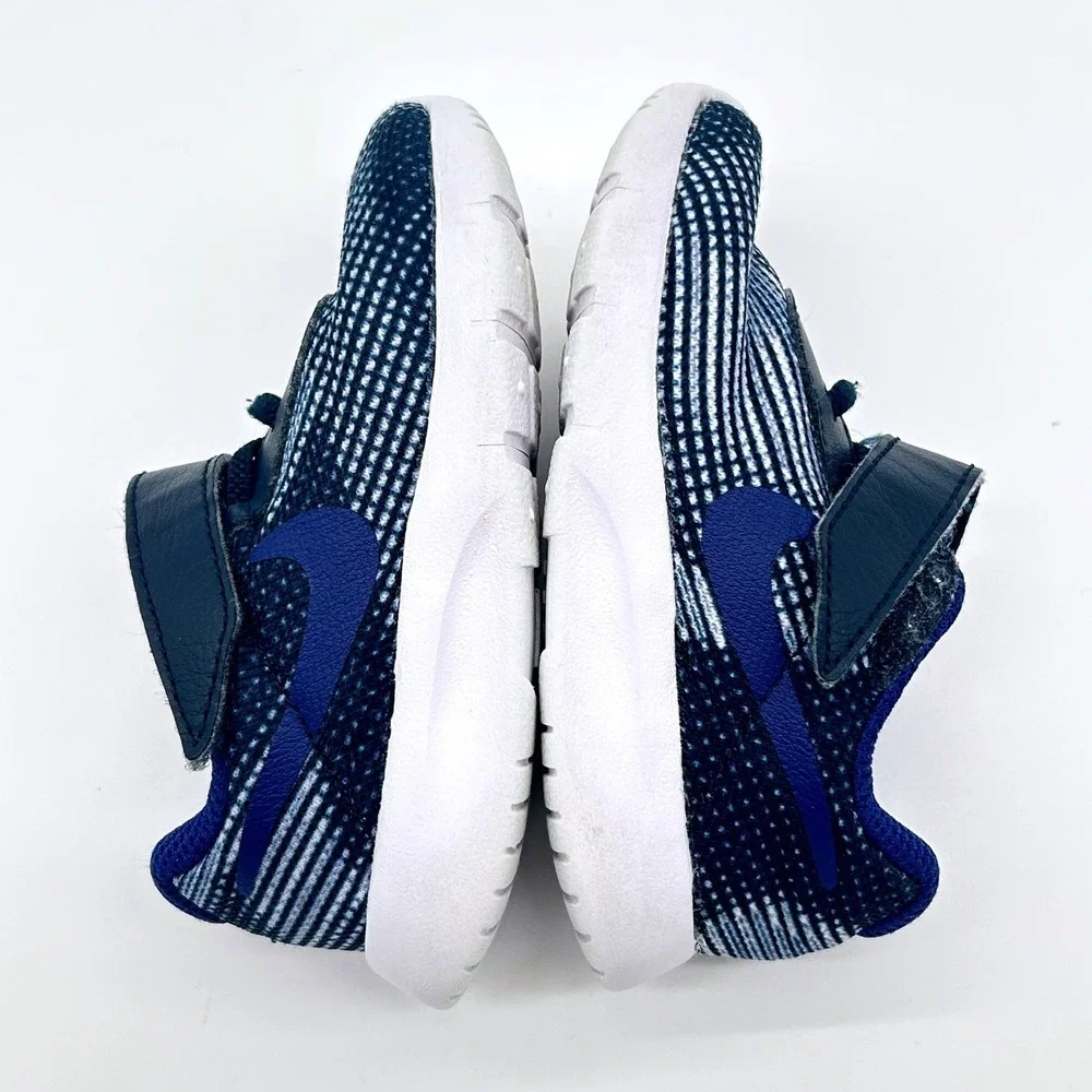 Nike Tanjun EasyOn Boys Toddler Sneakers Blue White Size 5C Athletic‎ Running